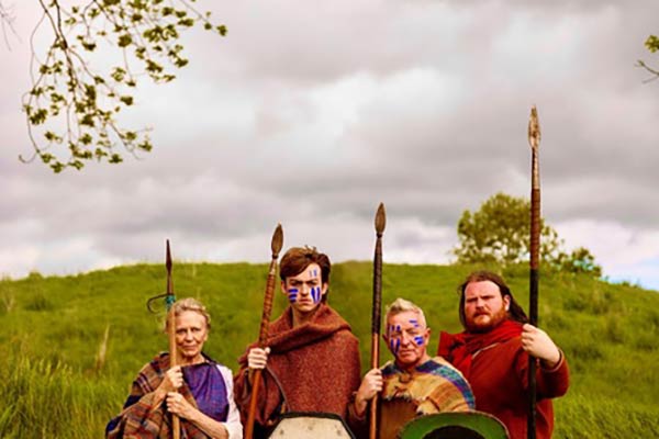 Celtic warriors at Navan Fort