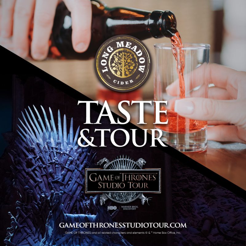 Game of Thrones Studio Tour & Long Meadow Cider - Taste & Tour Package
