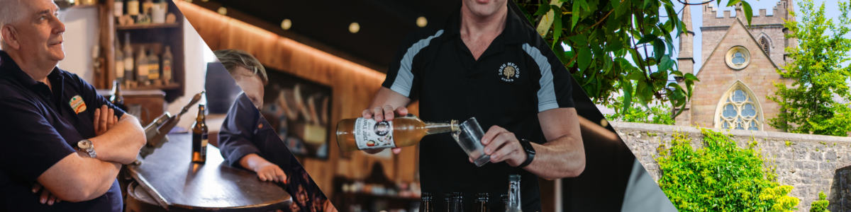 Day 1: Orchards, Heritage and Hidden Stories in Armagh Visitors enjoying a cider tasting experience in Armagh alongside historic heritage attractions including Saint Patrick's Cathedral.