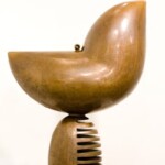 F.E. McWilliam, Bird and Cage, 1965, Bronze, 104 cm, Gifted by the Arts Council of Northern Ireland, 2012.