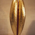 F.E. McWilliam, Gold Venus, 1968, Mosaic on fibreglass, 280 x 61 x 30 cm